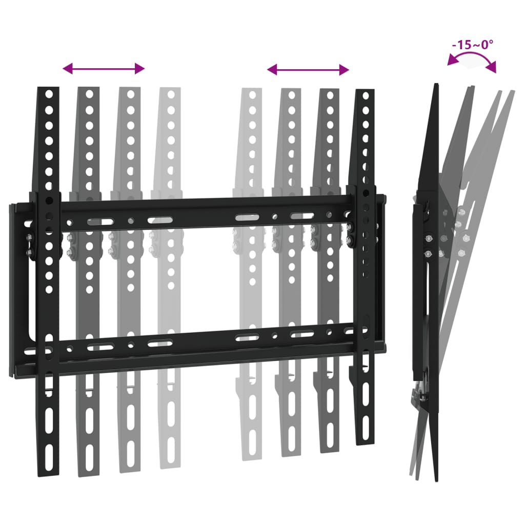 vidaXL Support TV mural pour écran 26-63 pouces Max VESA 400x400 mm