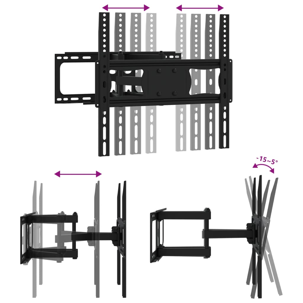 vidaXL Support TV mural pour écran 26-70 pouces max VESA 400x400 mm