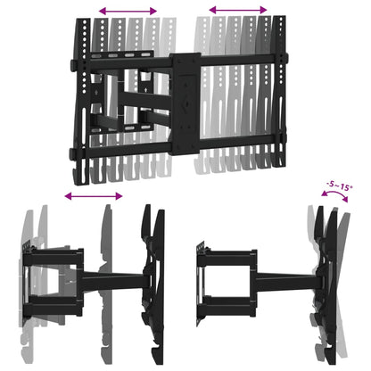 vidaXL Support TV mural pour écran 37-80 pouces max VESA 600x400 mm