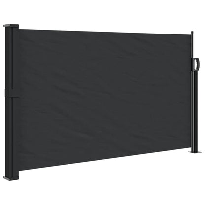 vidaXL Auvent latéral rétractable noir 120x300 cm