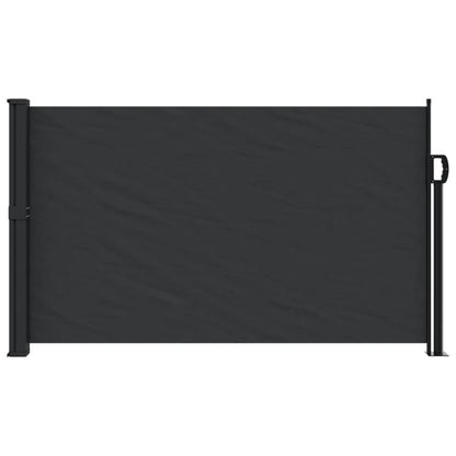 vidaXL Auvent latéral rétractable noir 120x300 cm