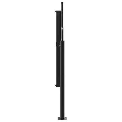 vidaXL Auvent latéral rétractable noir 120x300 cm