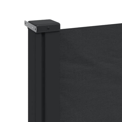 vidaXL Auvent latéral rétractable noir 120x300 cm