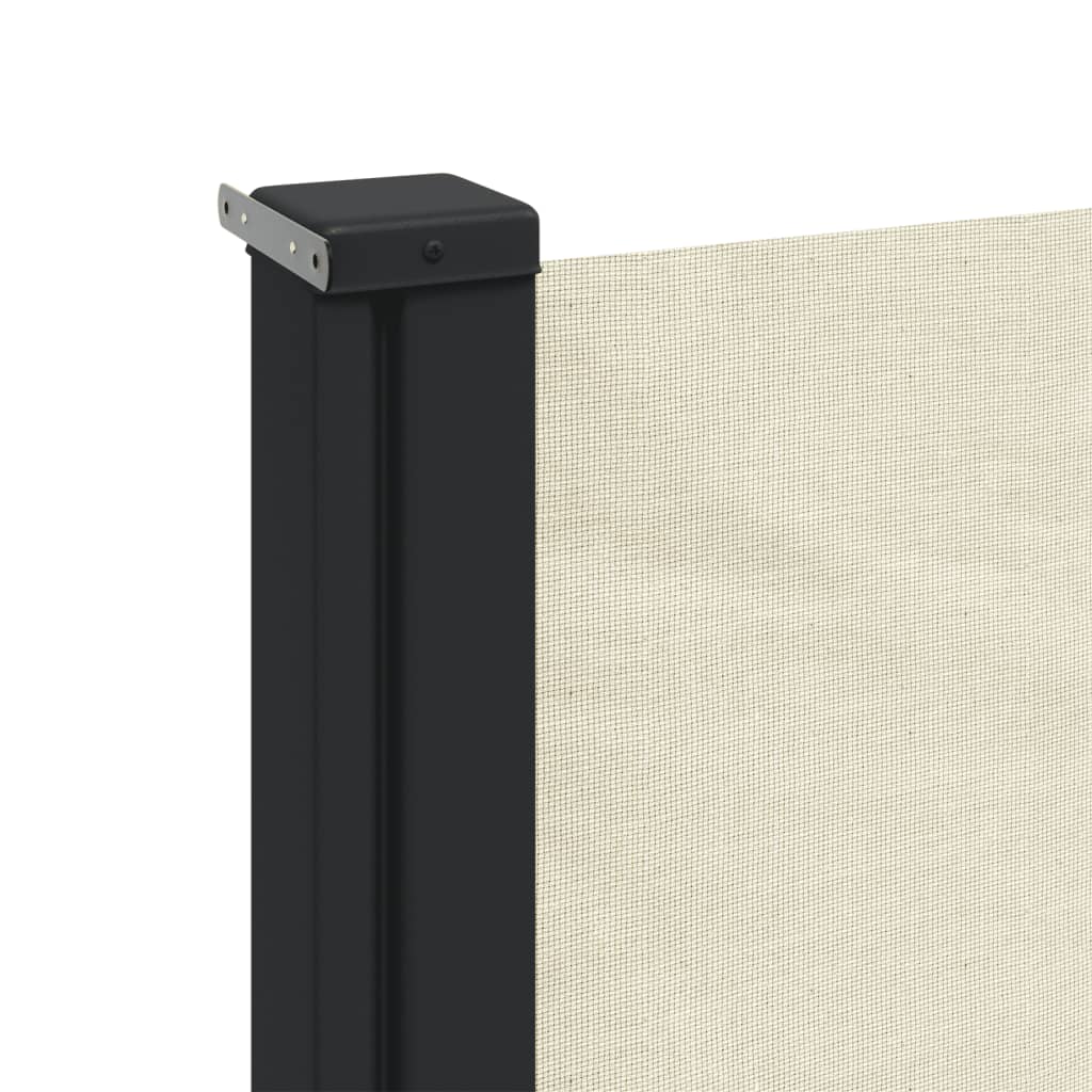 vidaXL Auvent latéral rétractable crème 120x300 cm