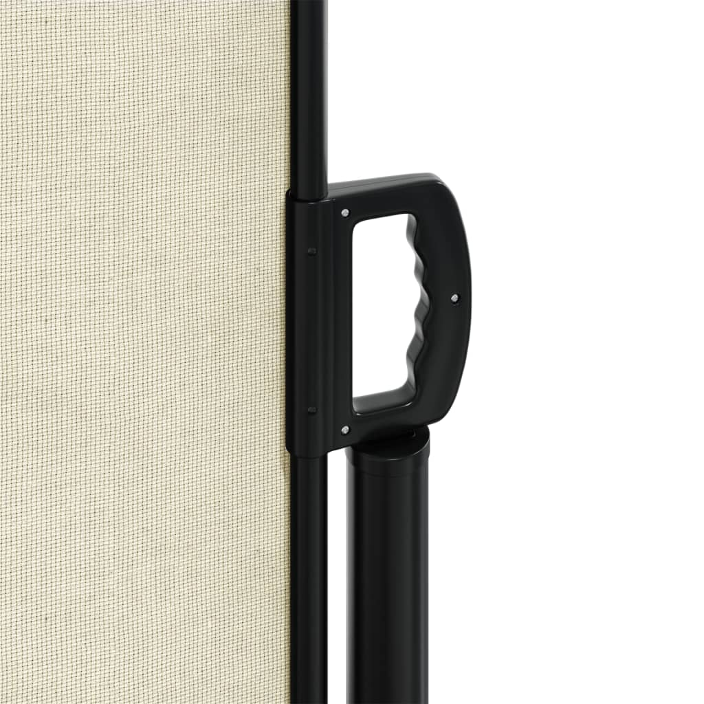 vidaXL Auvent latéral rétractable crème 120x300 cm
