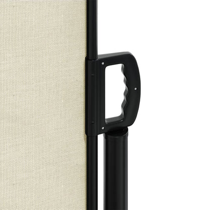vidaXL Auvent latéral rétractable crème 120x300 cm