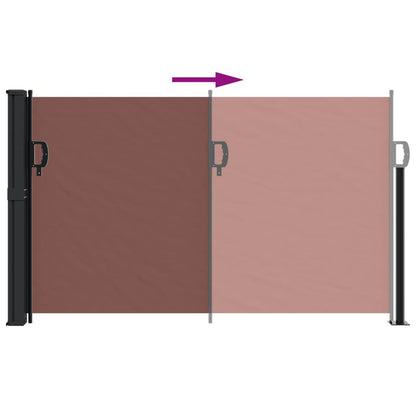 vidaXL Auvent latéral rétractable marron 120x300 cm