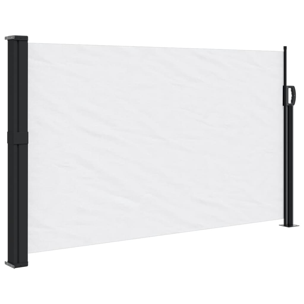 vidaXL Auvent latéral rétractable blanc 120x300 cm
