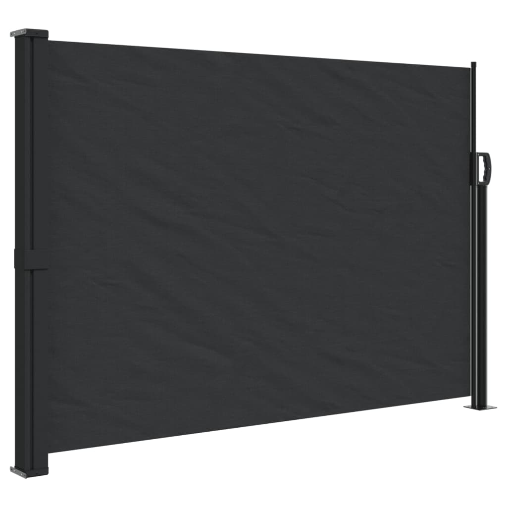 vidaXL Auvent latéral rétractable noir 140x300 cm