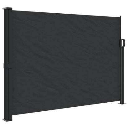 vidaXL Auvent latéral rétractable noir 140x300 cm