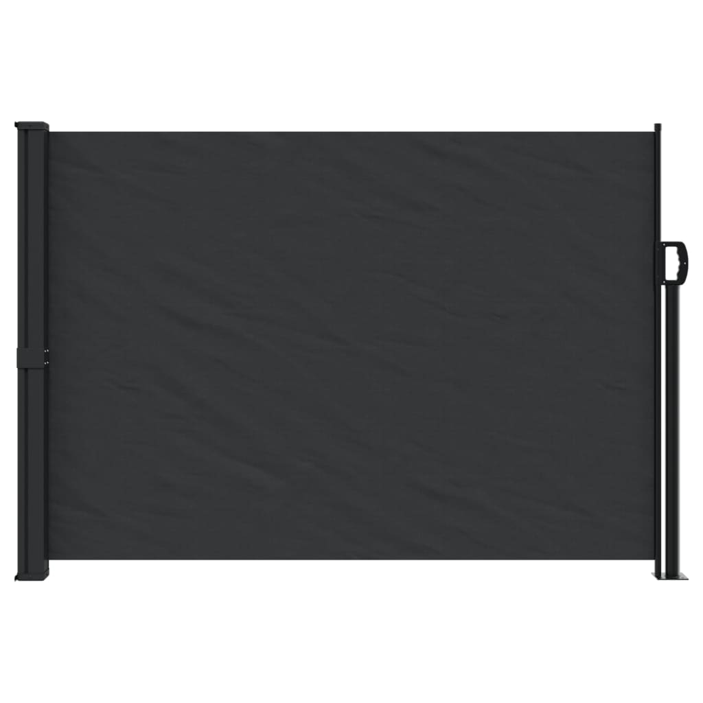 vidaXL Auvent latéral rétractable noir 140x300 cm