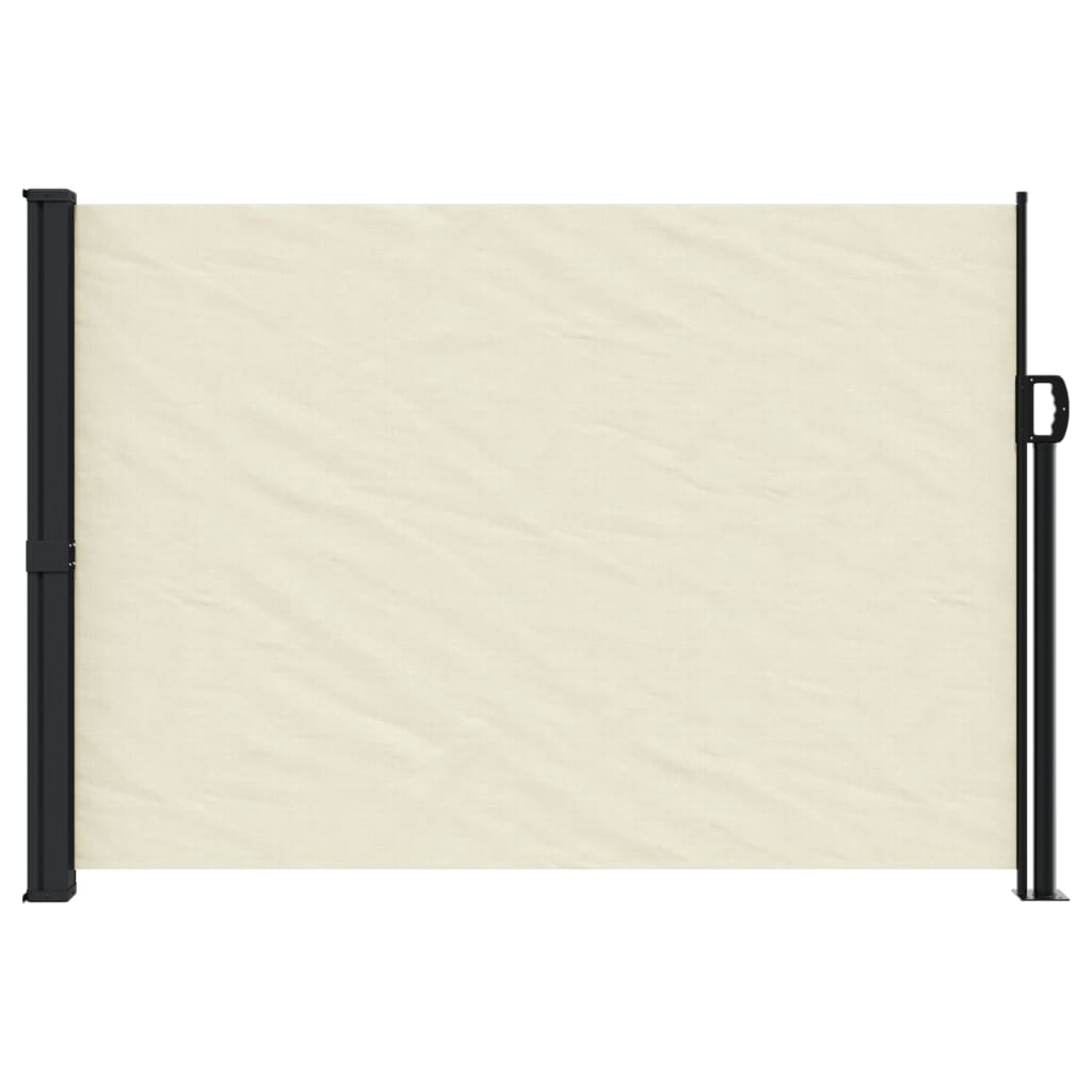 vidaXL Auvent latéral rétractable crème 140x300 cm