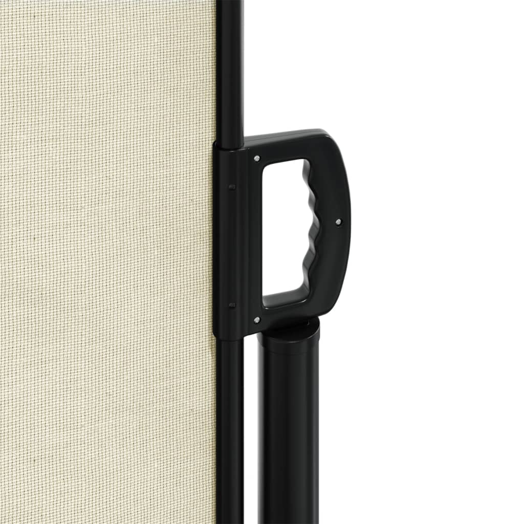 vidaXL Auvent latéral rétractable crème 140x300 cm