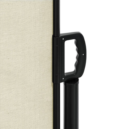 vidaXL Auvent latéral rétractable crème 140x300 cm