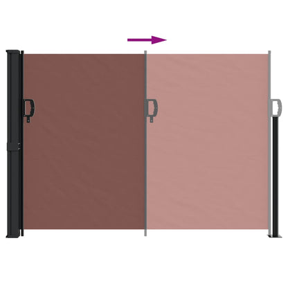 vidaXL Auvent latéral rétractable marron 140x300 cm
