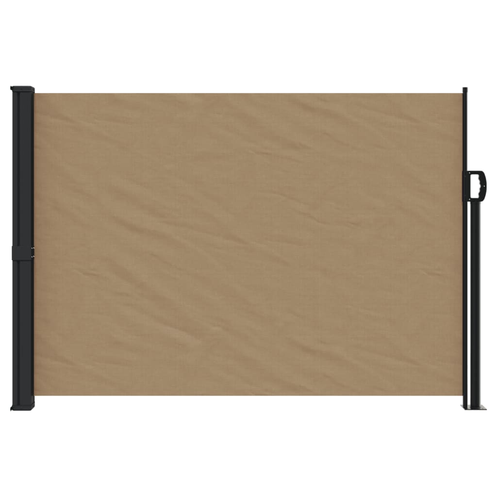 vidaXL Auvent latéral rétractable taupe 140x300 cm