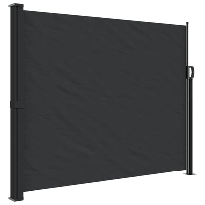 vidaXL Auvent latéral rétractable noir 160x300 cm
