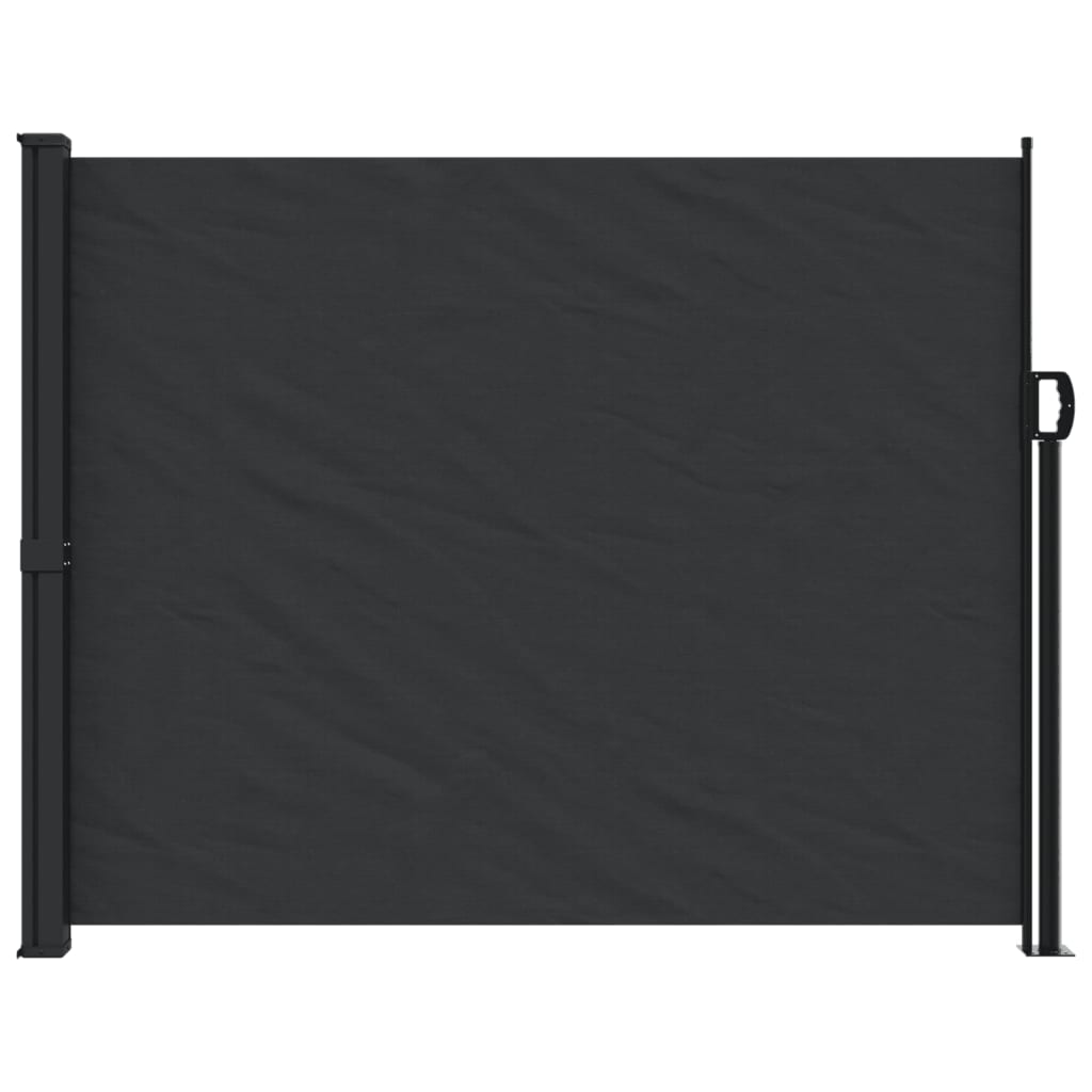 vidaXL Auvent latéral rétractable noir 160x300 cm