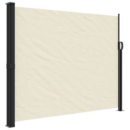vidaXL Auvent latéral rétractable crème 160x300 cm