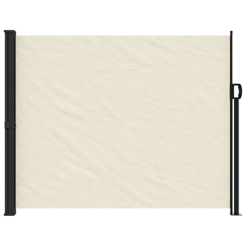 vidaXL Auvent latéral rétractable crème 160x300 cm