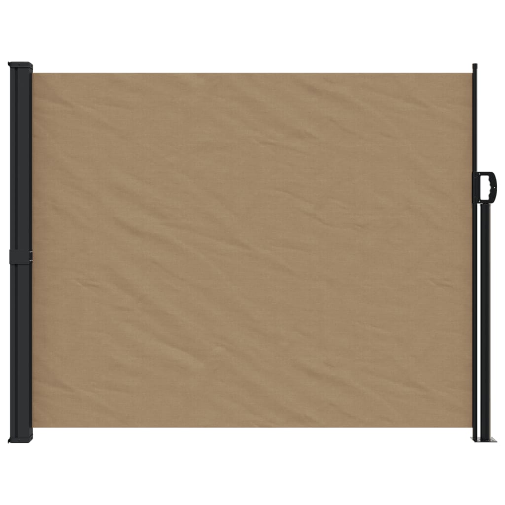 vidaXL Auvent latéral rétractable taupe 160x300 cm