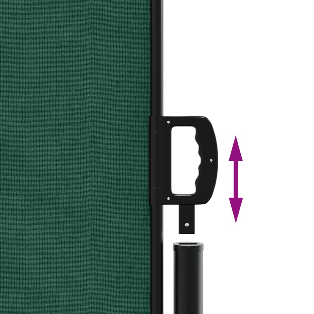 vidaXL Auvent latéral rétractable vert foncé 160x300 cm