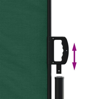 vidaXL Auvent latéral rétractable vert foncé 160x300 cm