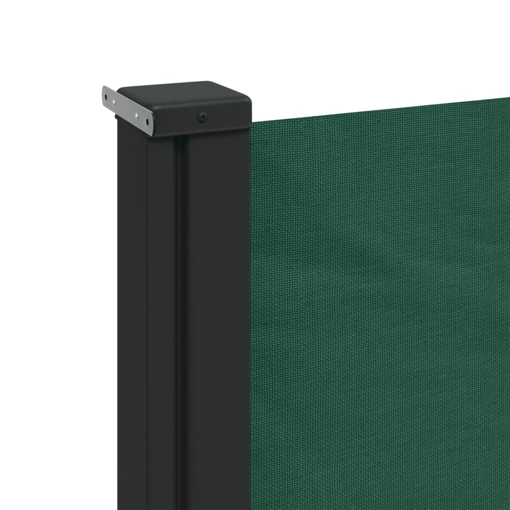 vidaXL Auvent latéral rétractable vert foncé 160x300 cm