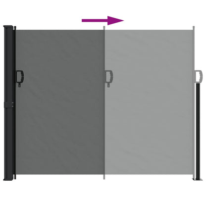 vidaXL Auvent latéral rétractable anthracite 160x300 cm