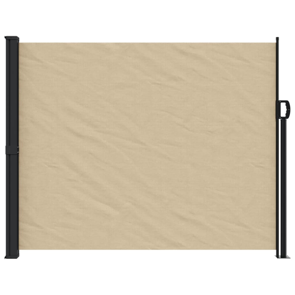 vidaXL Auvent latéral rétractable beige 170x300 cm