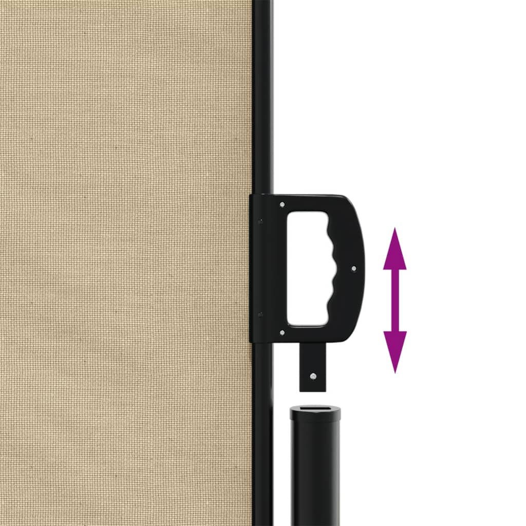 vidaXL Auvent latéral rétractable beige 170x300 cm