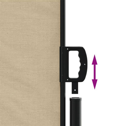 vidaXL Auvent latéral rétractable beige 170x300 cm