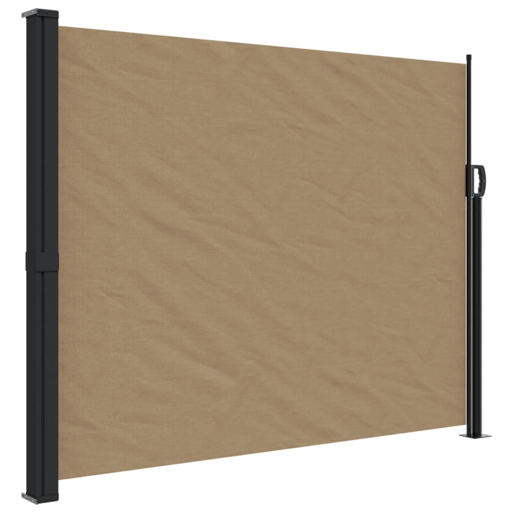 vidaXL Auvent latéral rétractable taupe 170x300 cm