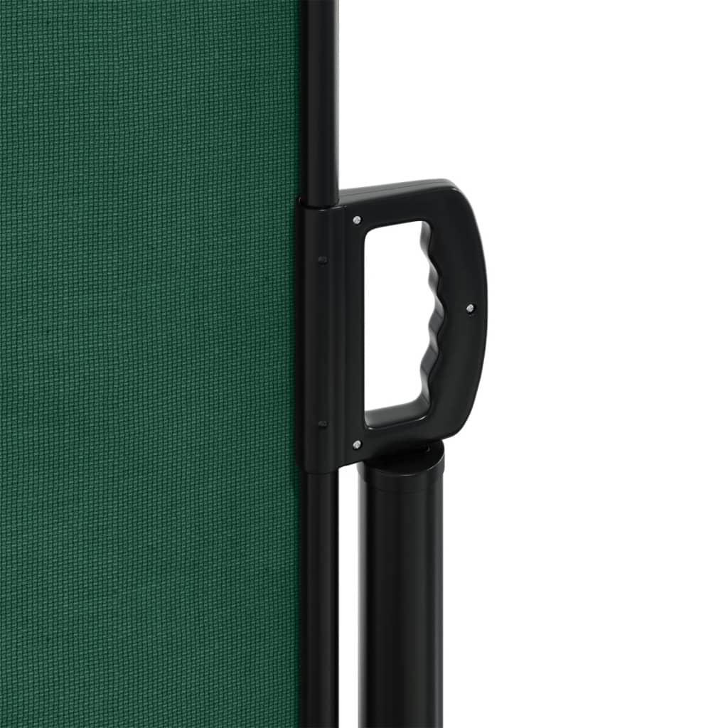 vidaXL Auvent latéral rétractable vert foncé 170x300 cm