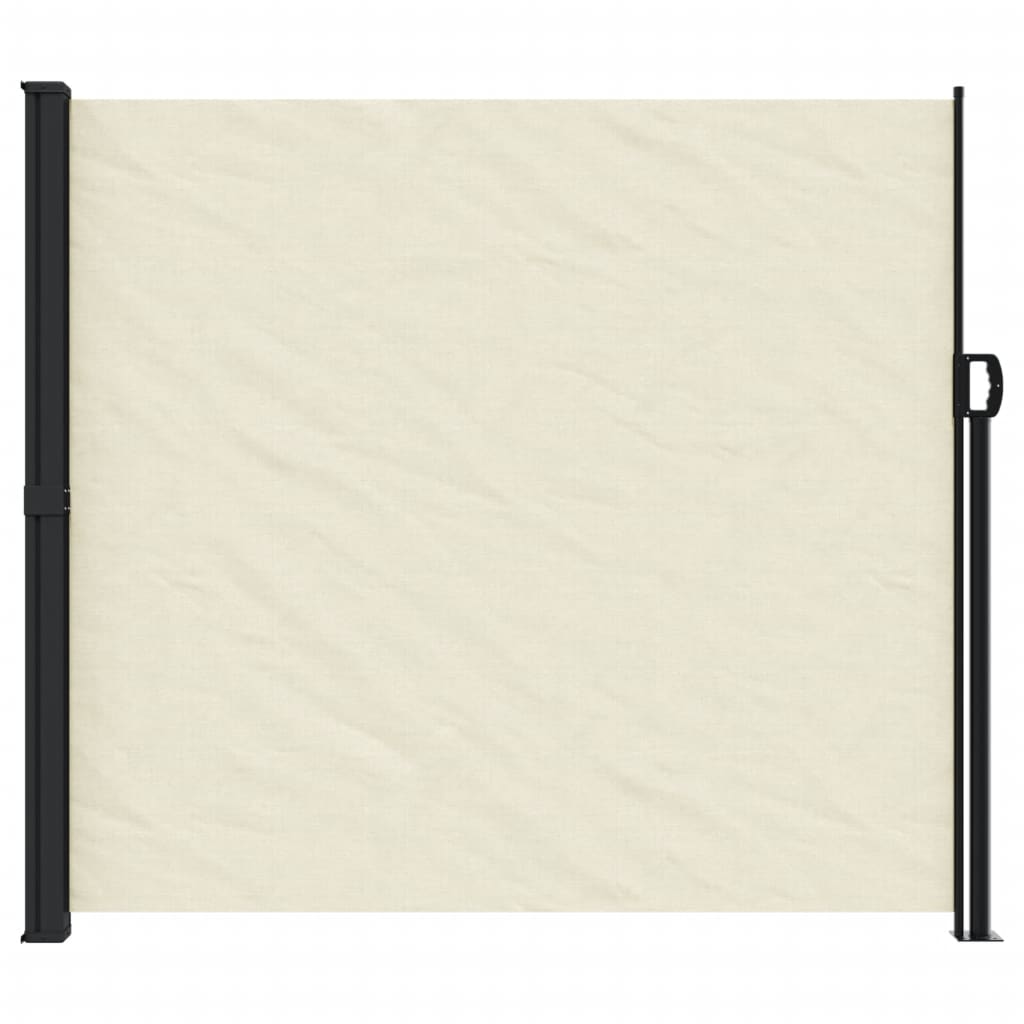 vidaXL Auvent latéral rétractable crème 180x300 cm