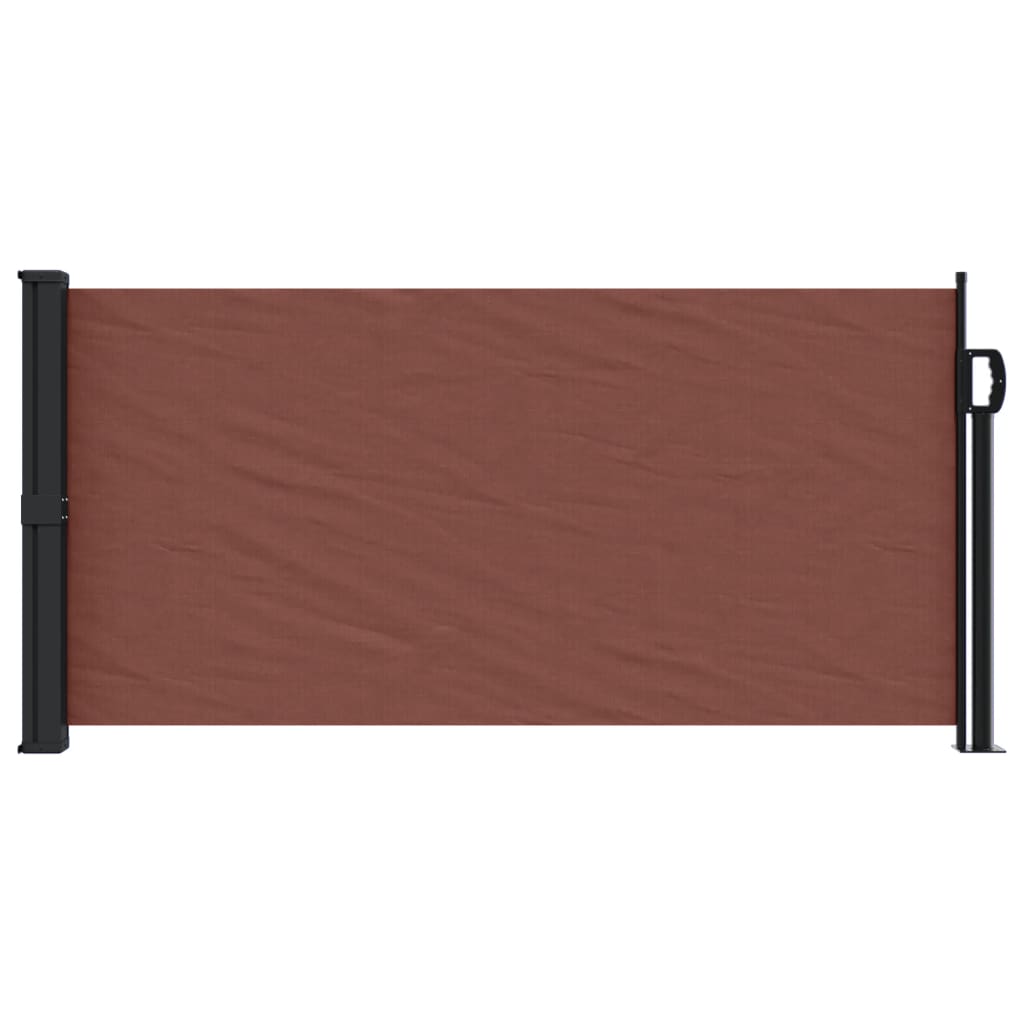 vidaXL Auvent latéral rétractable marron 100x500 cm