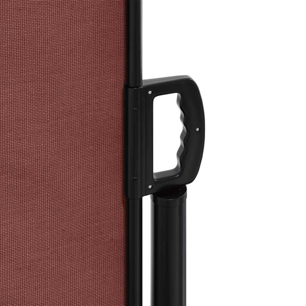 vidaXL Auvent latéral rétractable marron 100x500 cm