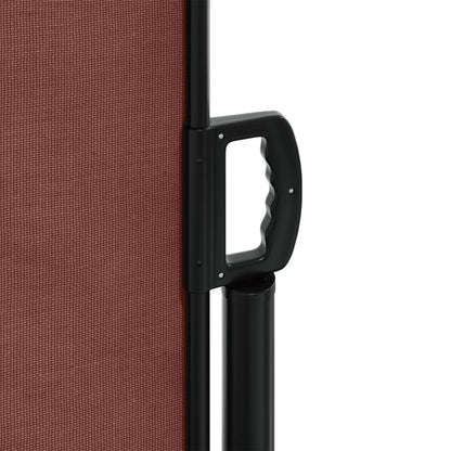vidaXL Auvent latéral rétractable marron 100x500 cm
