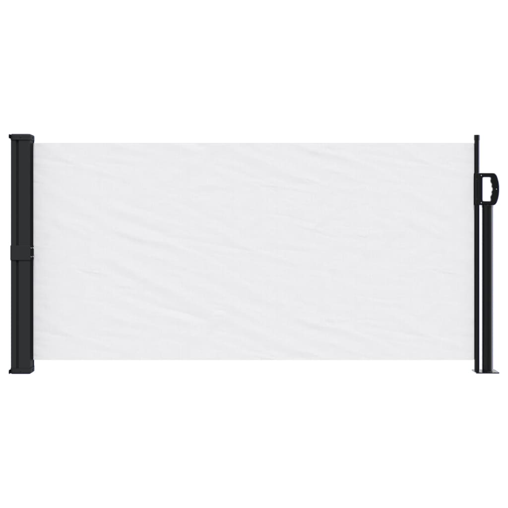 vidaXL Auvent latéral rétractable blanc 100x500 cm