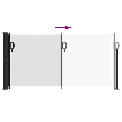 vidaXL Auvent latéral rétractable blanc 100x500 cm