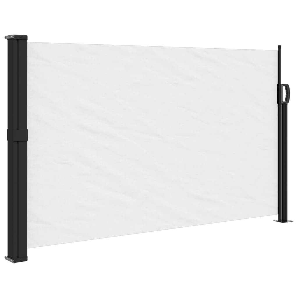 vidaXL Auvent latéral rétractable blanc 120x500 cm