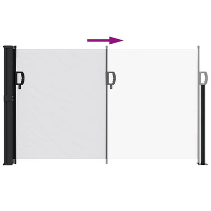 vidaXL Auvent latéral rétractable blanc 120x500 cm