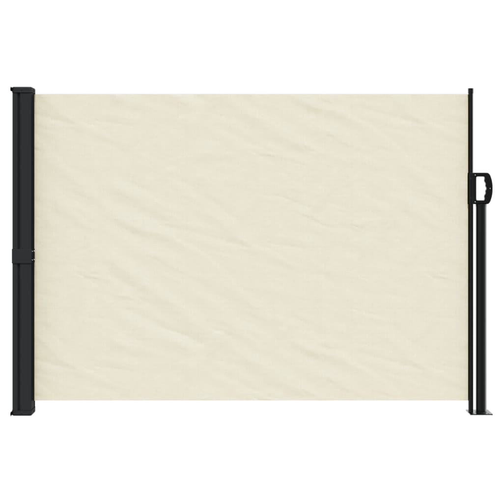 vidaXL Auvent latéral rétractable crème 140x500 cm