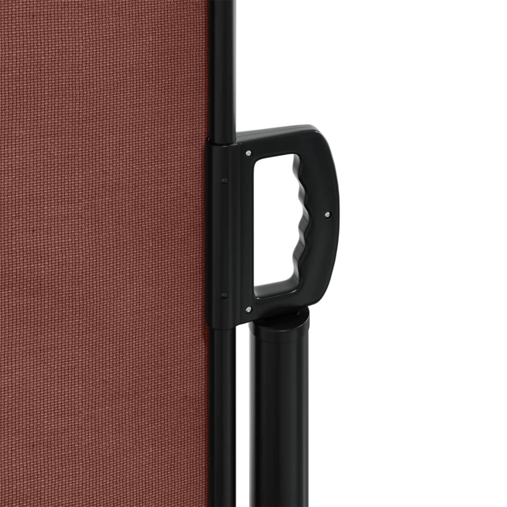 vidaXL Auvent latéral rétractable marron 140x500 cm