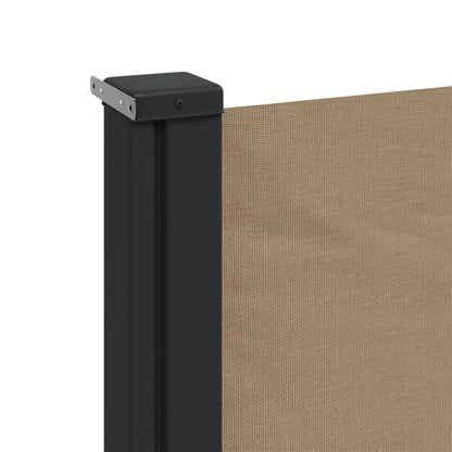 vidaXL Auvent latéral rétractable taupe 140x500 cm