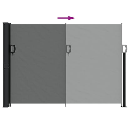 vidaXL Auvent latéral rétractable anthracite 140x500 cm