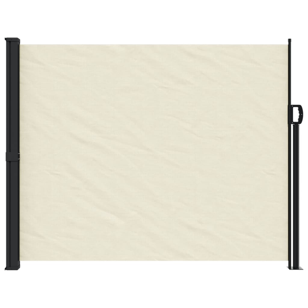 vidaXL Auvent latéral rétractable crème 160x500 cm