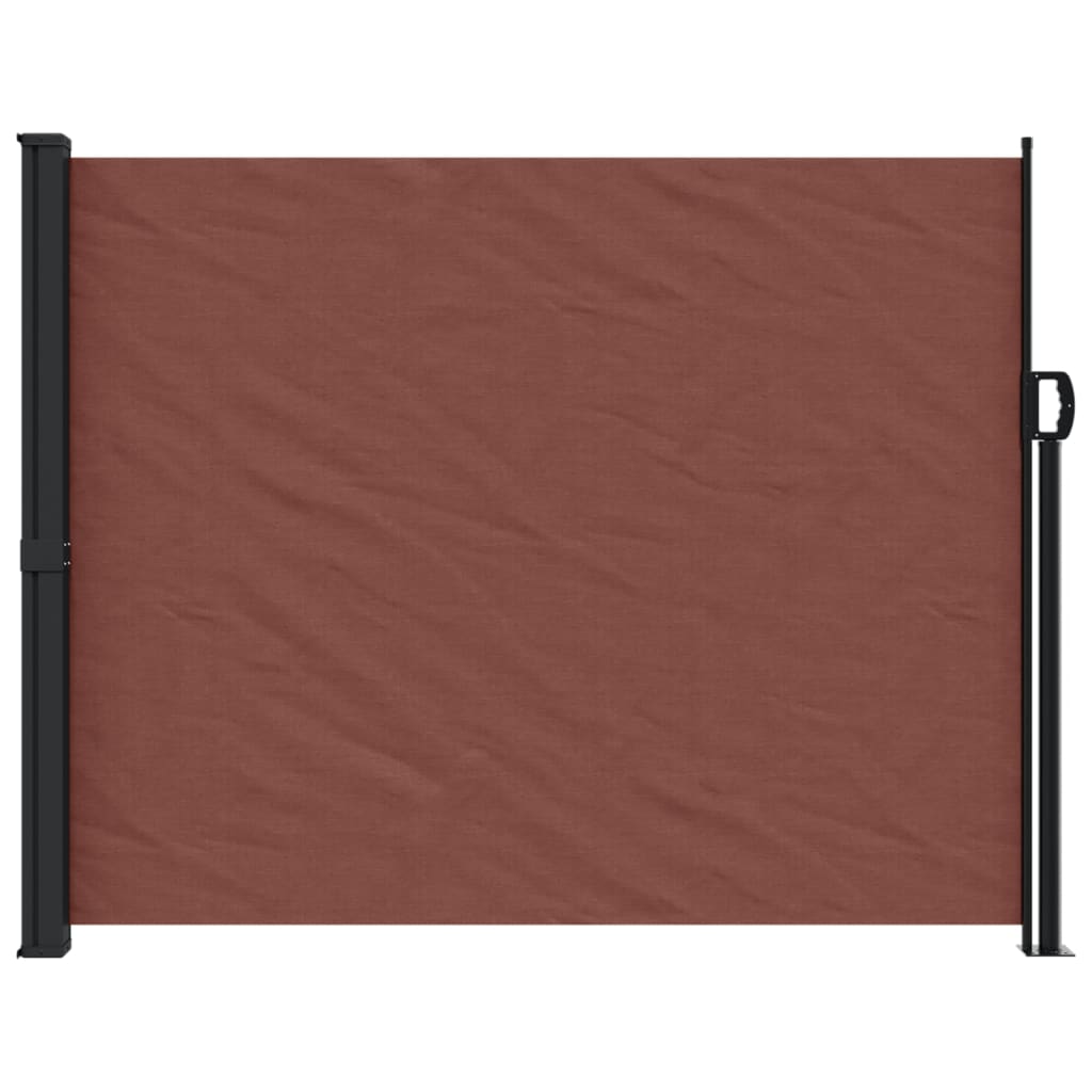 vidaXL Auvent latéral rétractable marron 160x500 cm