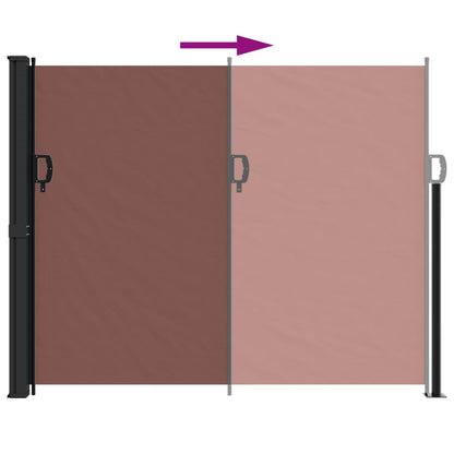 vidaXL Auvent latéral rétractable marron 160x500 cm