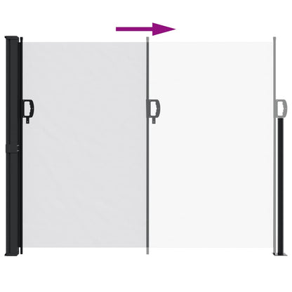 vidaXL Auvent latéral rétractable blanc 160x500 cm